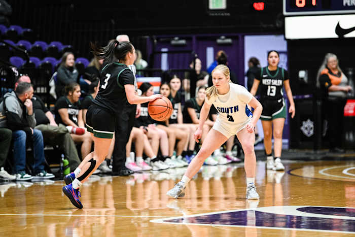 South Medford West Salem 6A Oregon girls basketball quarterfinal Naji Saker -52